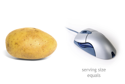 1 medium (2 1/2"-3" in diameter) potato