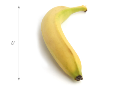 1 8" long banana